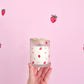 Bougie de soya | 8 oz | 50 heures | Fraise et lavande