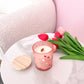 Bougie de soya | 8 oz | 50 heures | Fraise et champagne