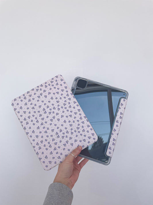 Étui à iPad | Air 11'' et 13'' | Bouquets de fleurs mauves