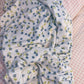 Couverture en flanelle | Fleurs bleues