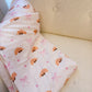 Couverture en flanelle | Croissant et boucles
