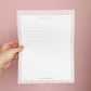 Pad de notes | Rose et marguerites