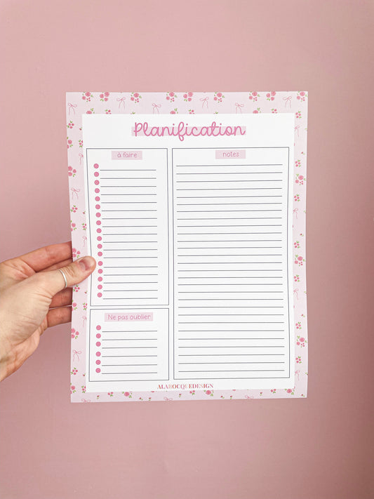 Imparfait | Planificateur | Bouquets de roses