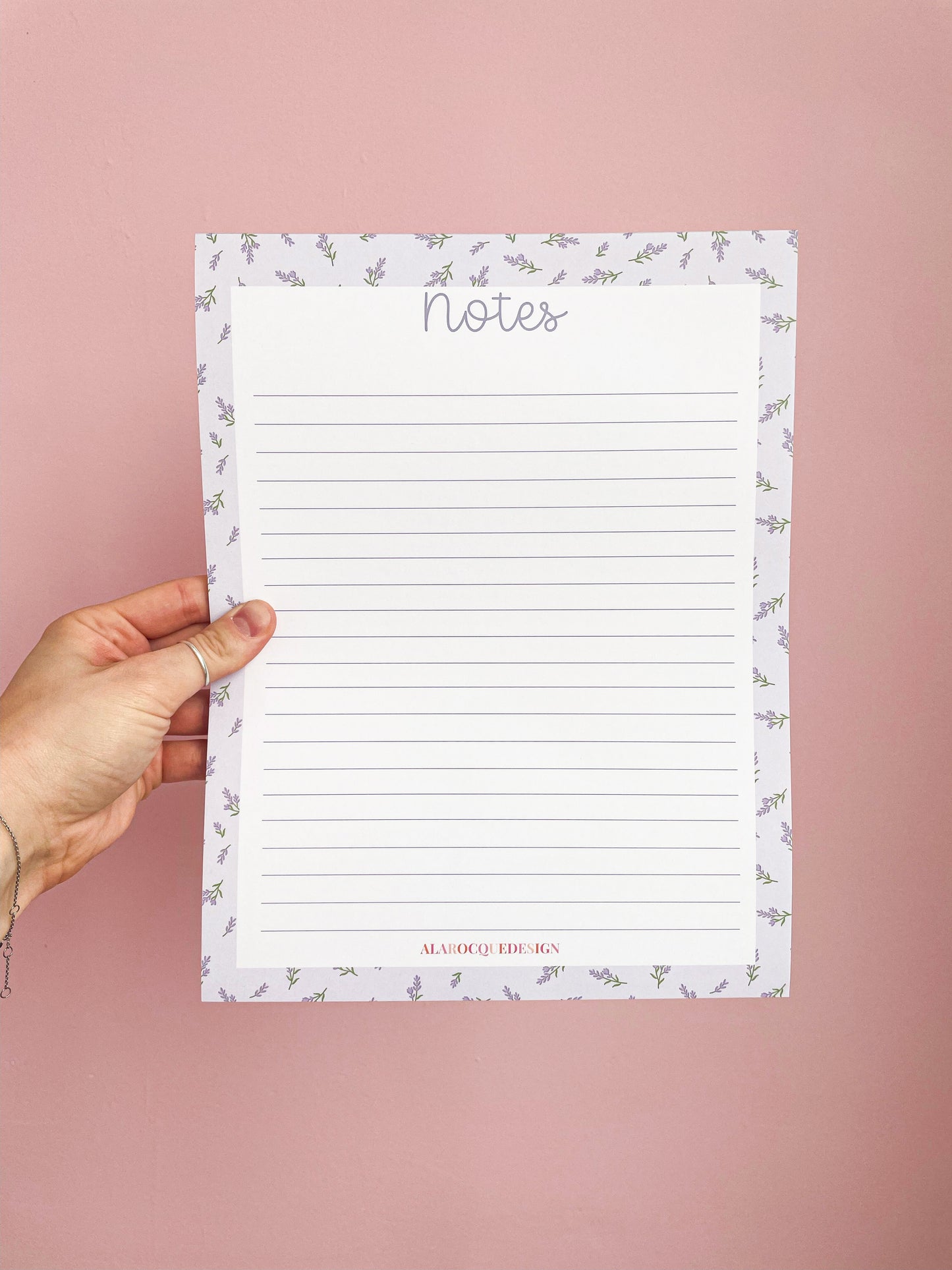 Pad de notes | Brindilles de lavande