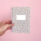 Mini cahier de notes | Sauge et fleurs fuchsia