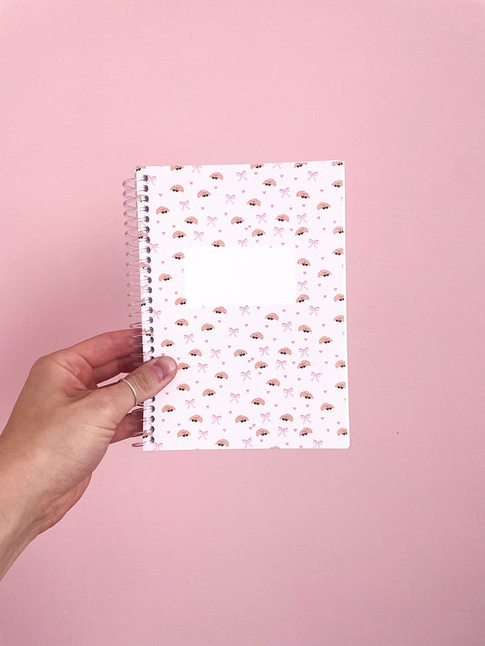 Mini cahier de notes | Croissants et boucles