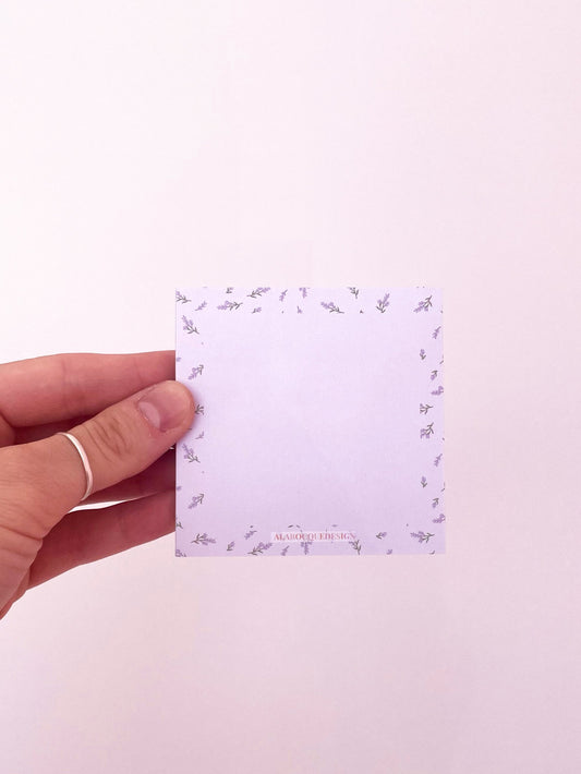 Bloc-notes autocollantes | Brindilles de lavande