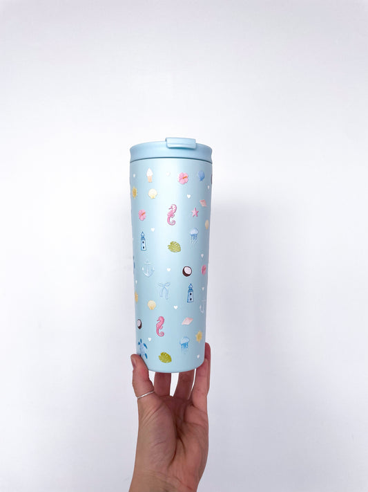 Bouteille isotherme 24 oz | Bleue | Bord de mer