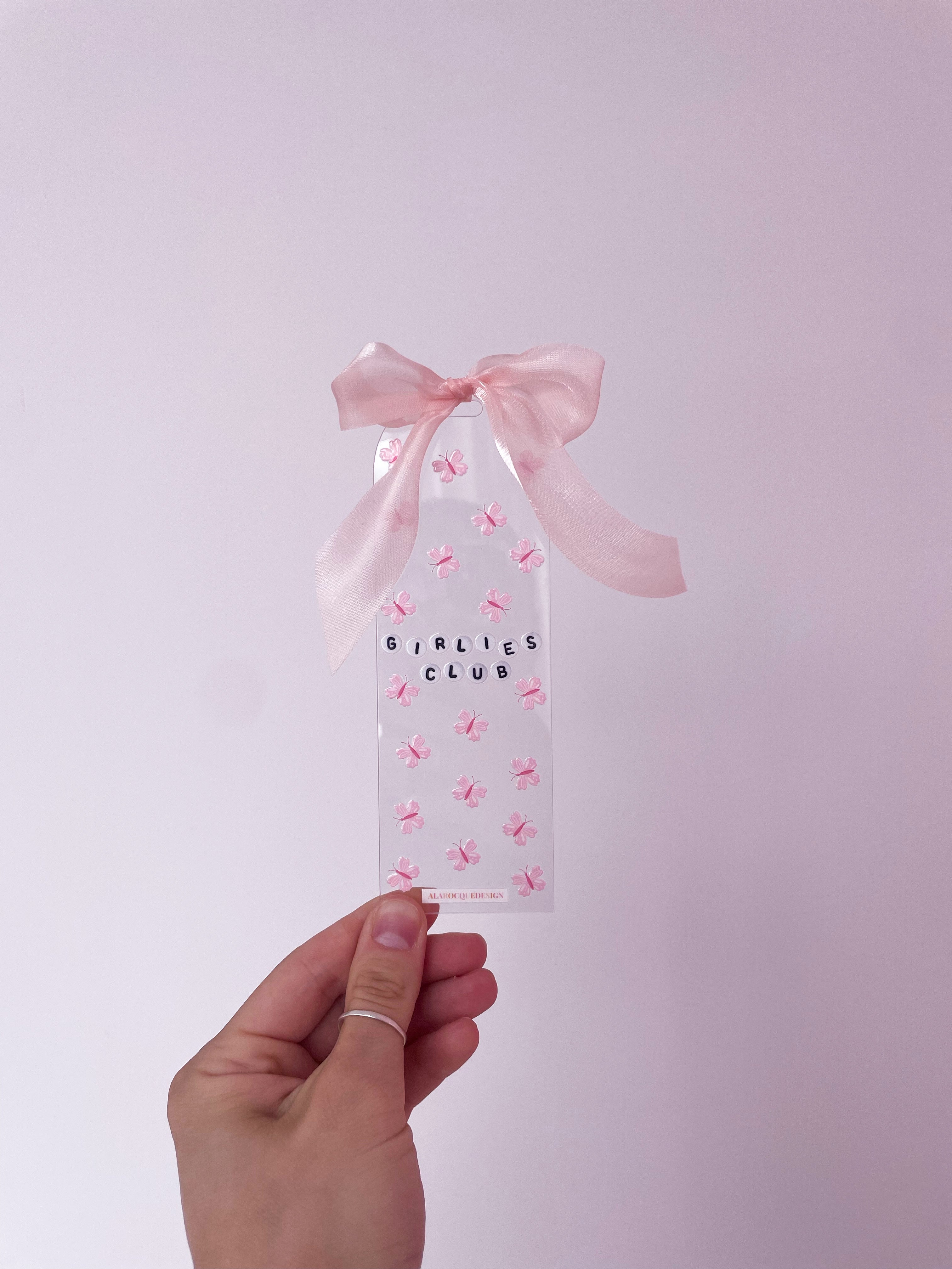 Signet en acrylique avec boucle | Girlies club – ALarocqueDesign
