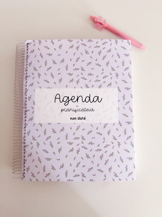 Agenda planificateur | Non-daté | Brindilles de lavandes