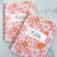 Cahier de notes Fleurs Modernes Orange Rose | 100 pages
