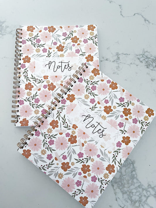 Cahier de notes Fleurs Moderne Nude | 100 pages