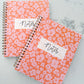 Cahier de notes Rose Orange Rétro| 100 pages