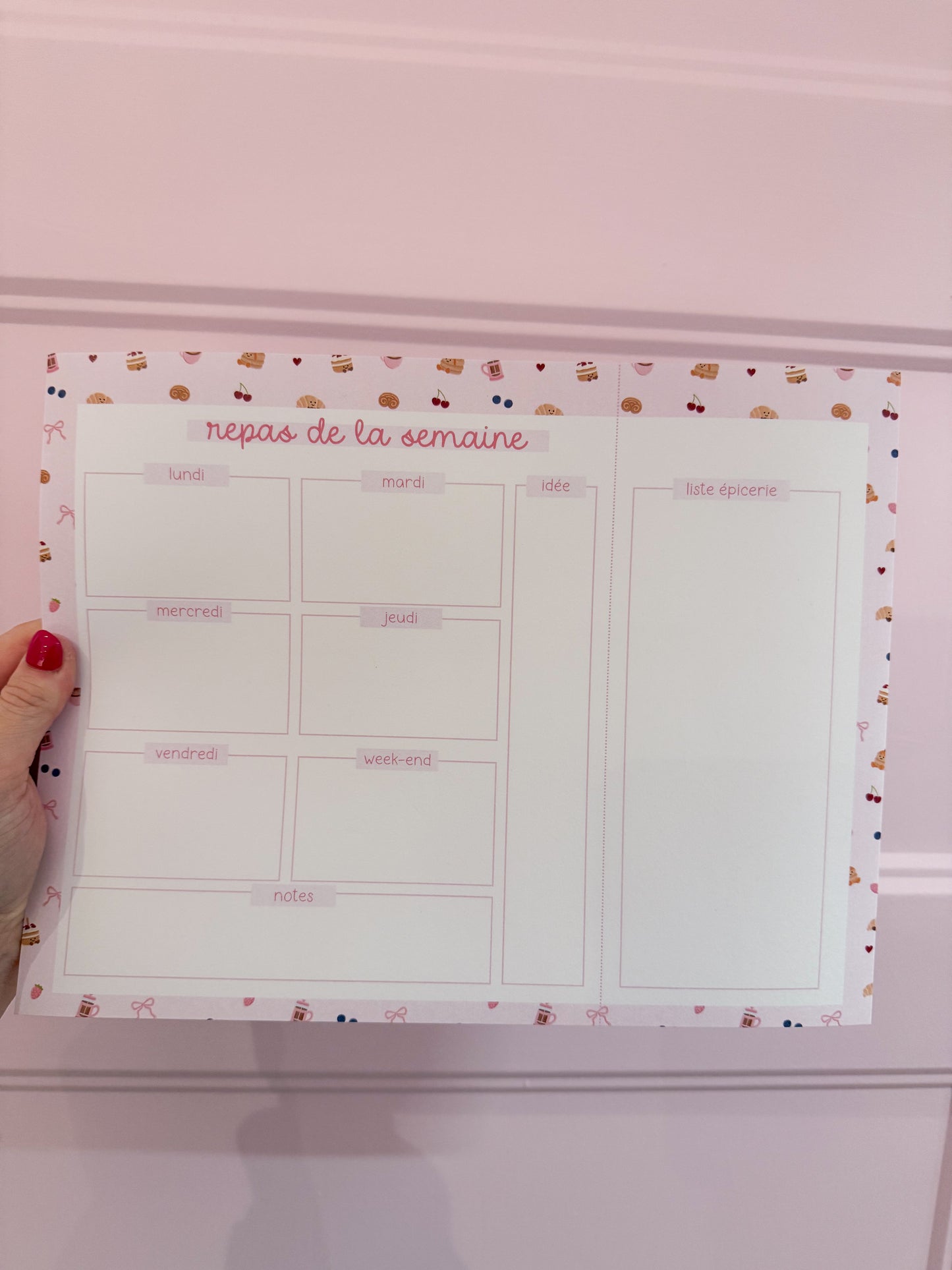 Planificateur | Repas de la semaine | Brunch