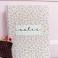 Cahier de notes | Minis fleurs jaunes et roses