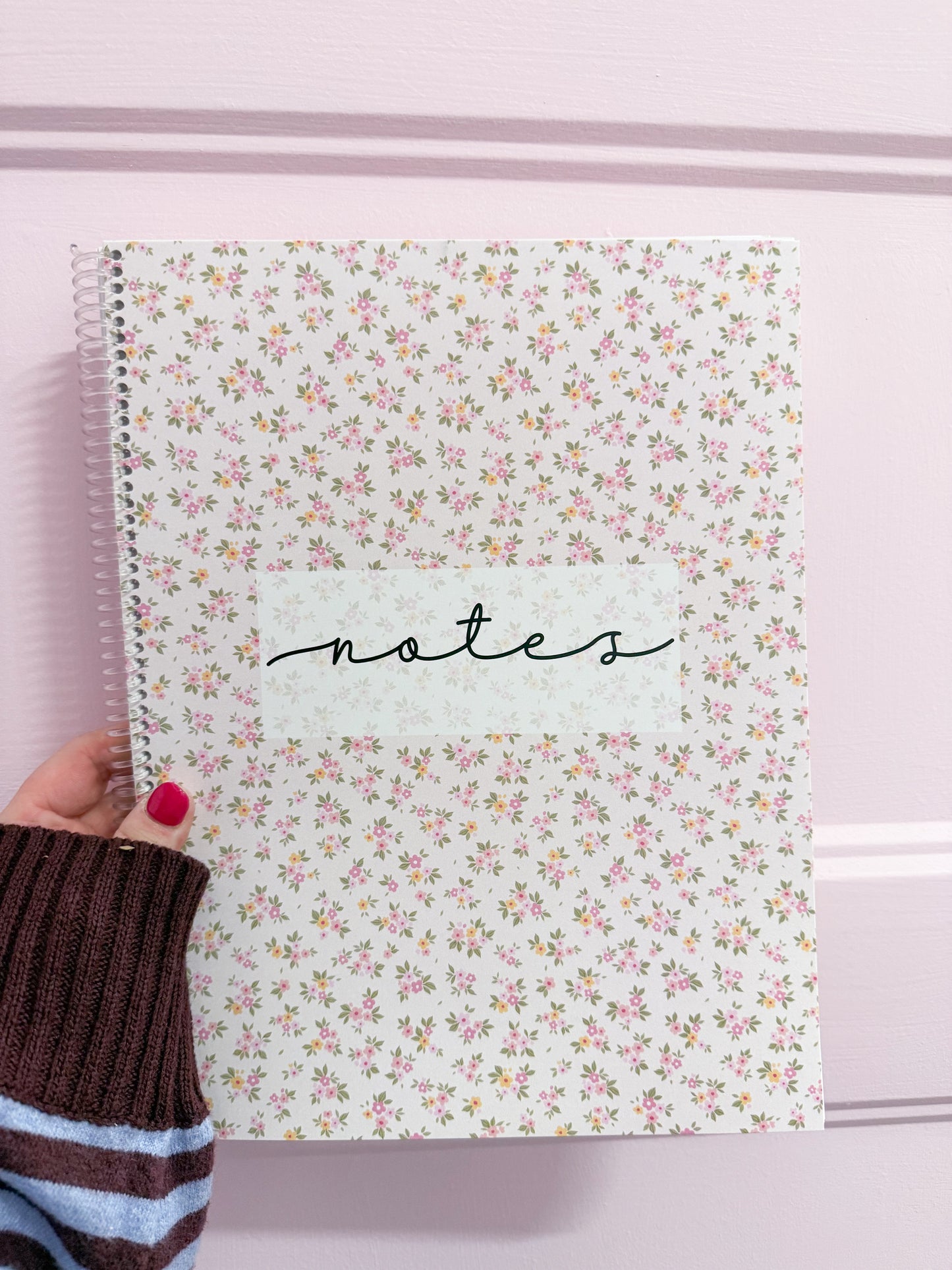 Cahier de notes | Minis fleurs jaunes et roses