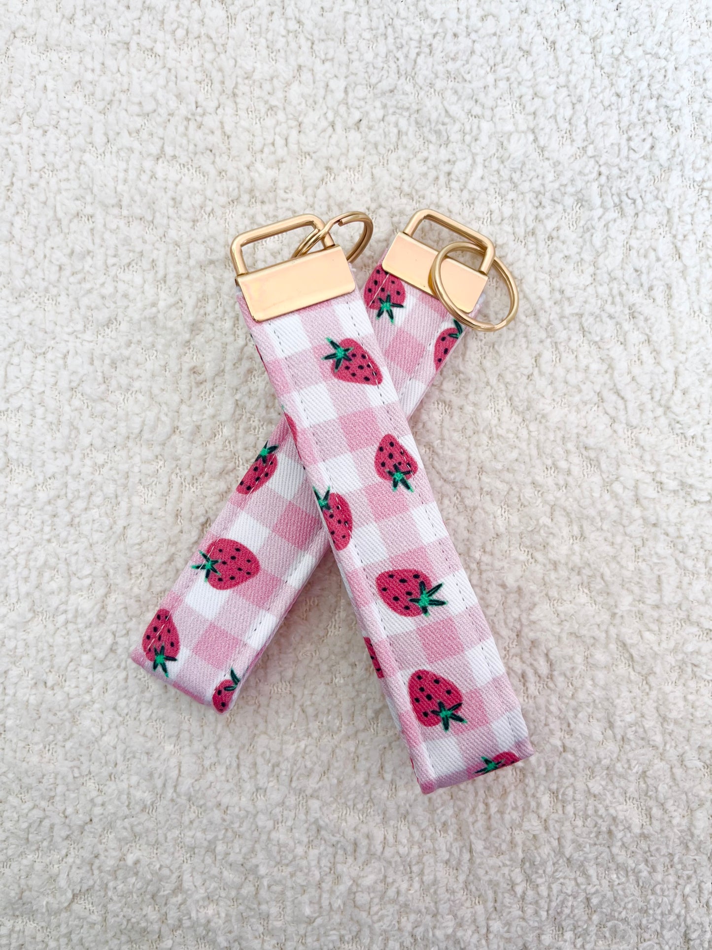 Porte-clés | Bracelet | Carreauté et fraises