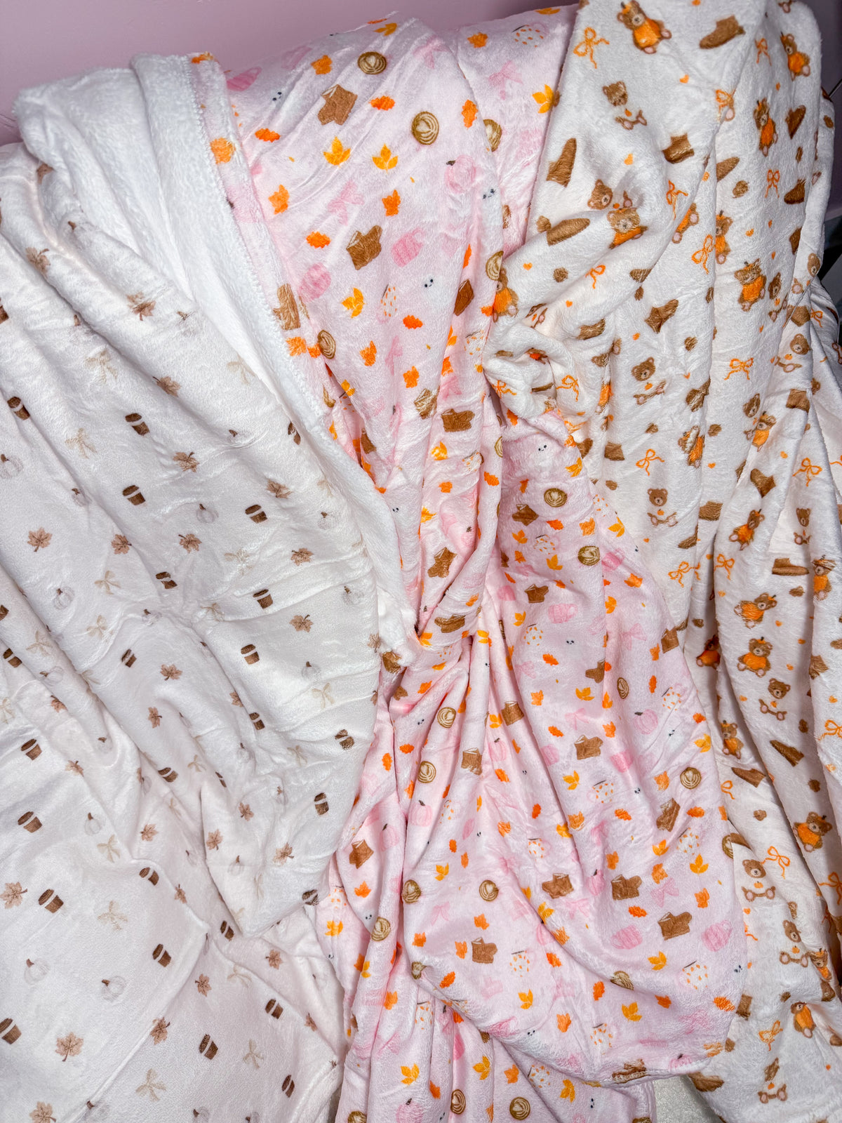 Couverture en flanelle | Ourson d'automne