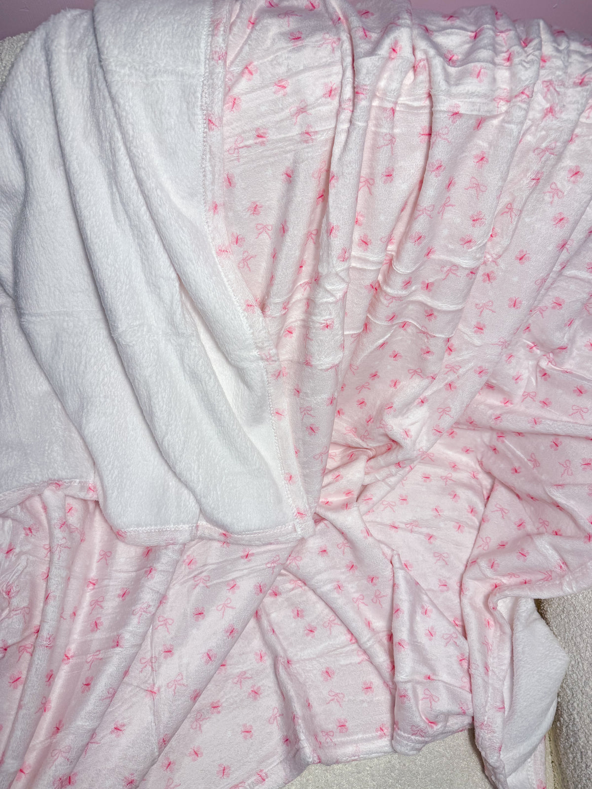 Couverture en flanelle | Papillon & boucle