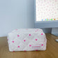 Trousse | Corduroy et coeurs roses