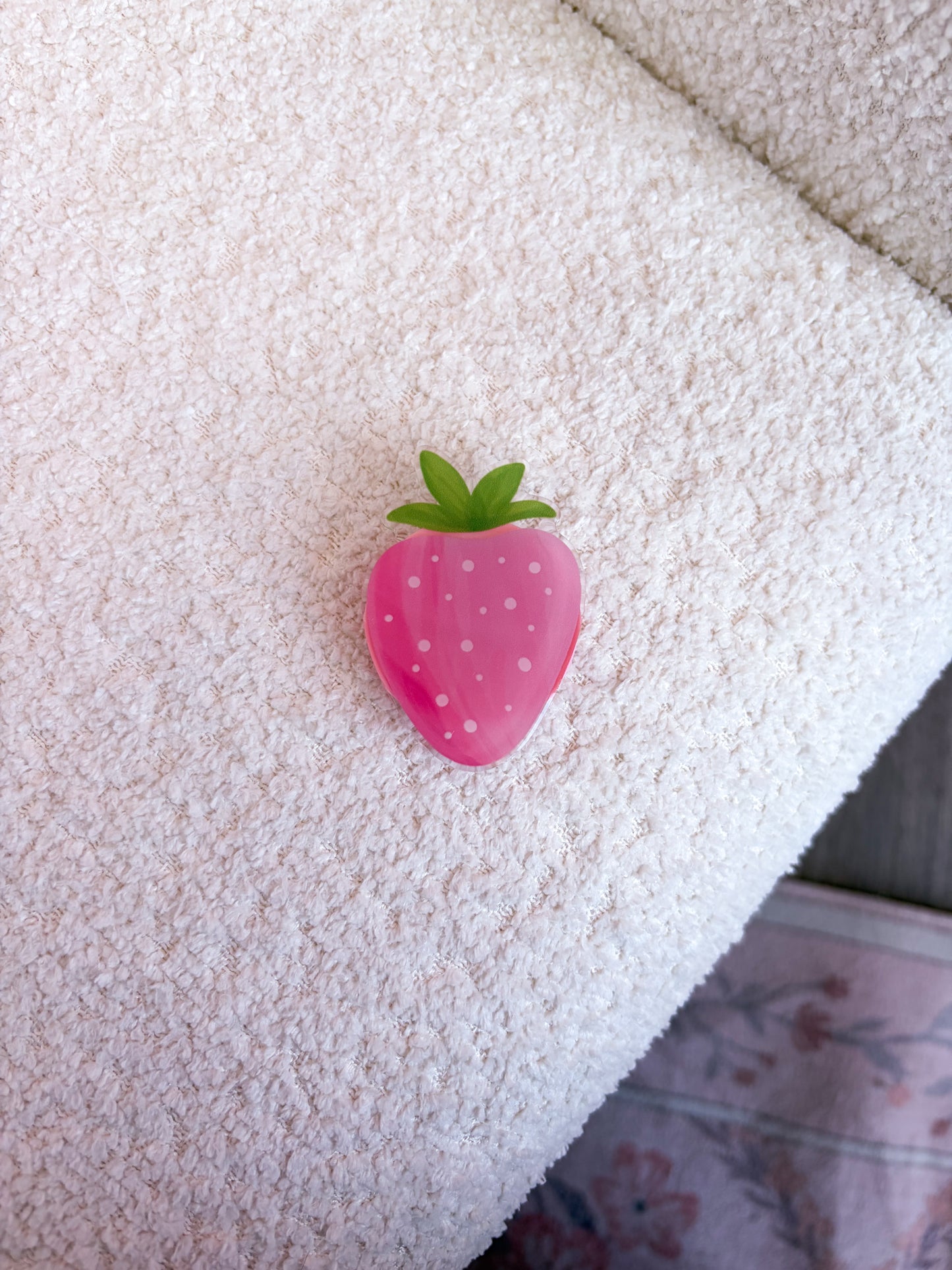 Bouton à téléphone ou liseuse | Fraise