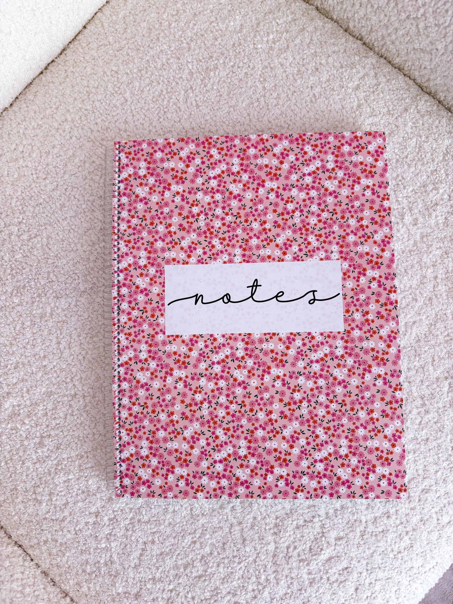 Cahier de notes | Orangé et fleurs