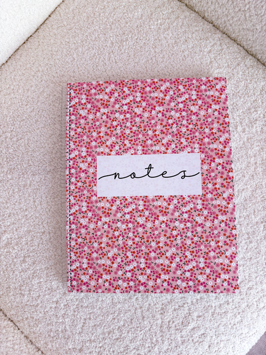 Cahier de notes | Orangé et fleurs
