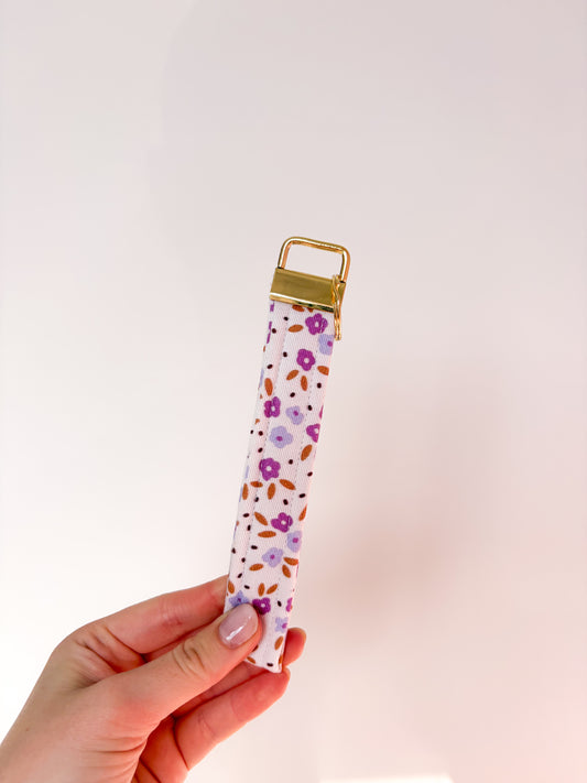 Imparfait | Porte-clés | Bracelet | Fleurs mélange de mauves