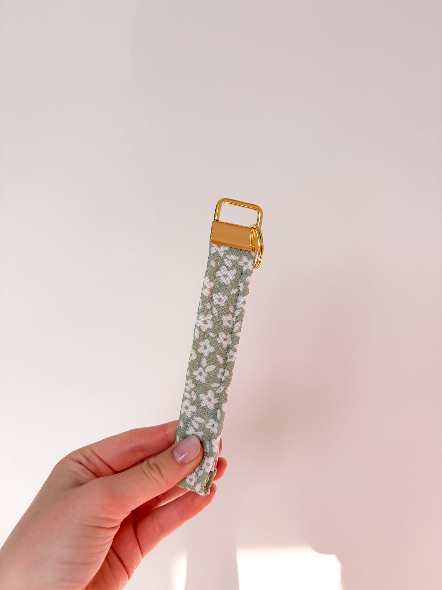 Porte-clés | Bracelet | Sauge et fleurs blanches