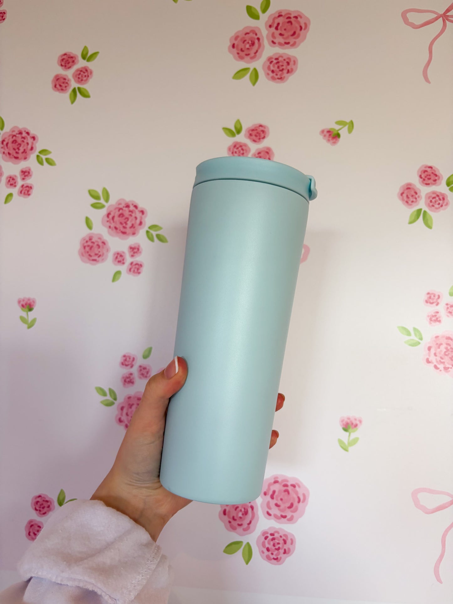 Imparfaite | Bouteille isotherme 24 oz | Bleue | Modèle au choix