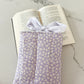Pochette à livre ou liseuse | Marguerite mauve