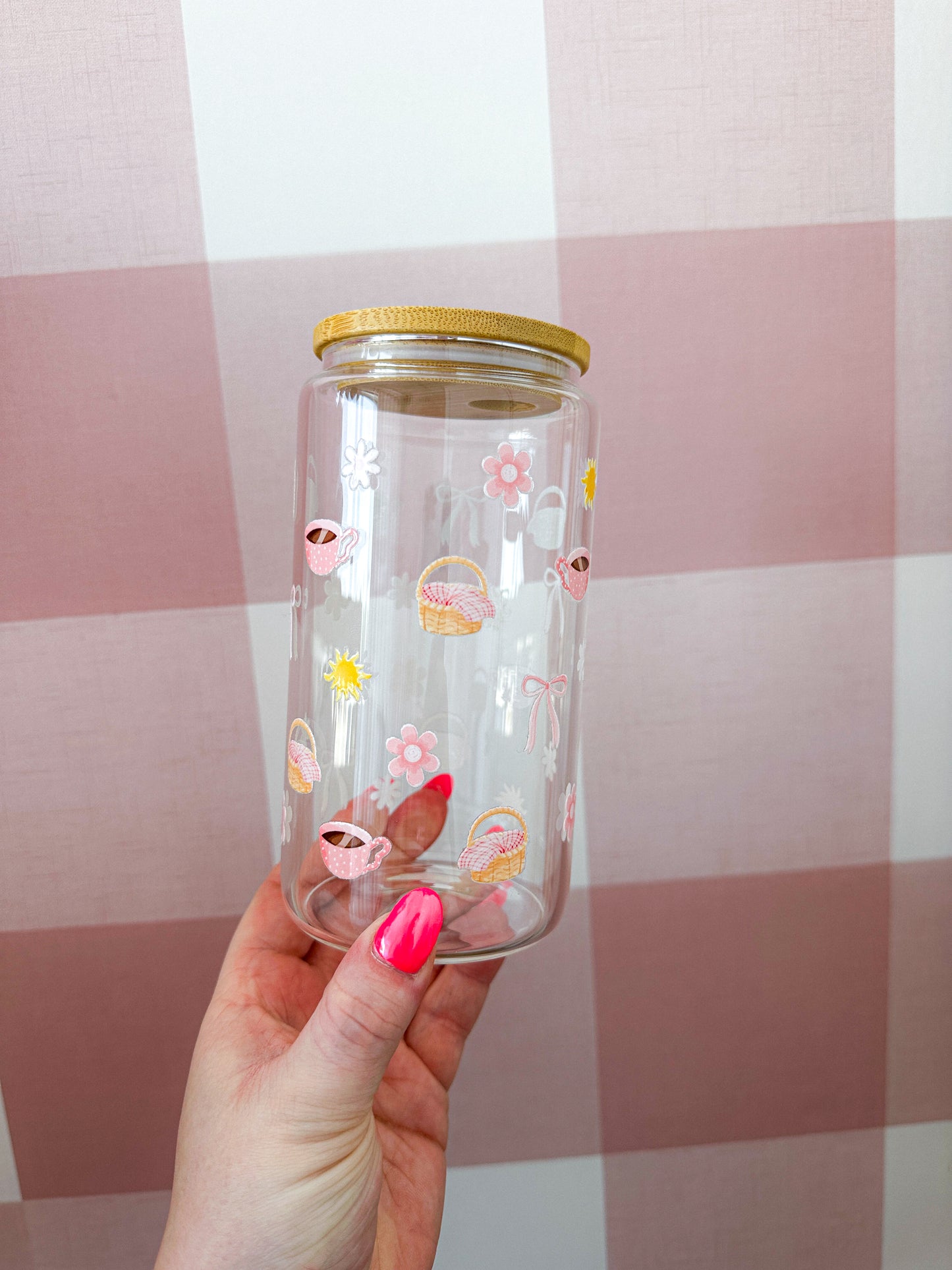 Verre 16 oz | Été | Pique-nique ensoleillé