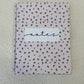 Cahier de notes | Fleurs et boucles brunes