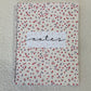 Cahier de notes | Fleurs mauves et rouges