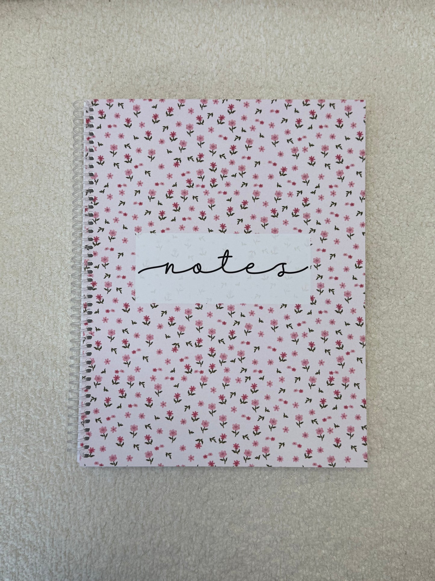 Cahier de notes | Fleurs mélange de roses