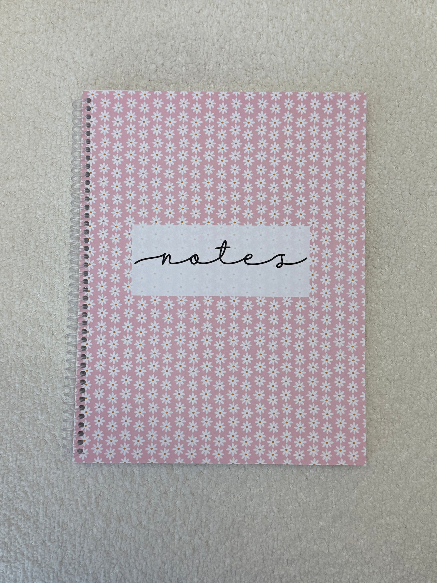 Cahier de notes | Rose et marguerites