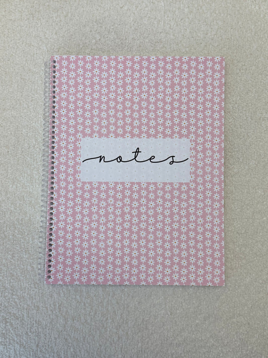 Cahier de notes | Rose et marguerites