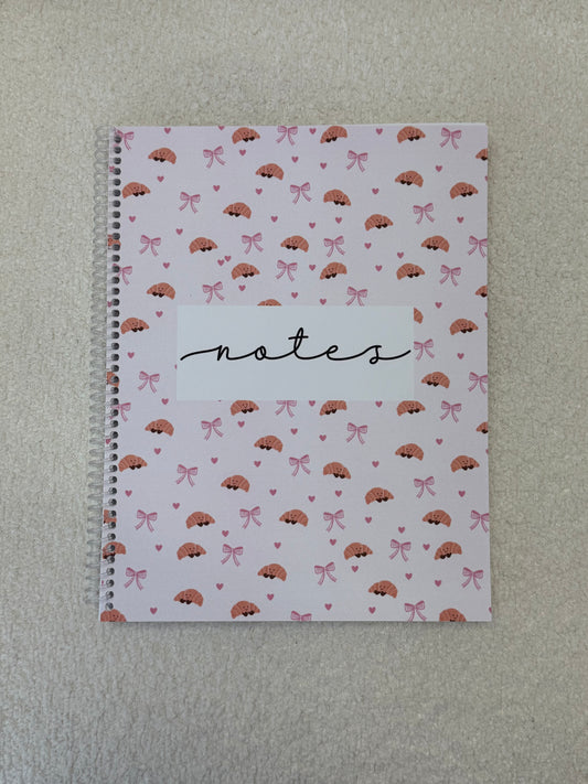 Cahier de notes | Croissants et boucles