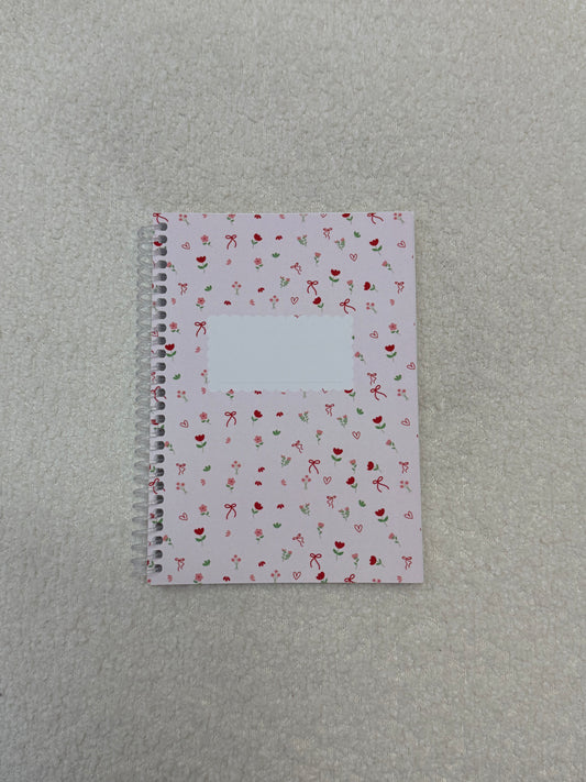 Mini cahier de notes | Boucles et fleurs