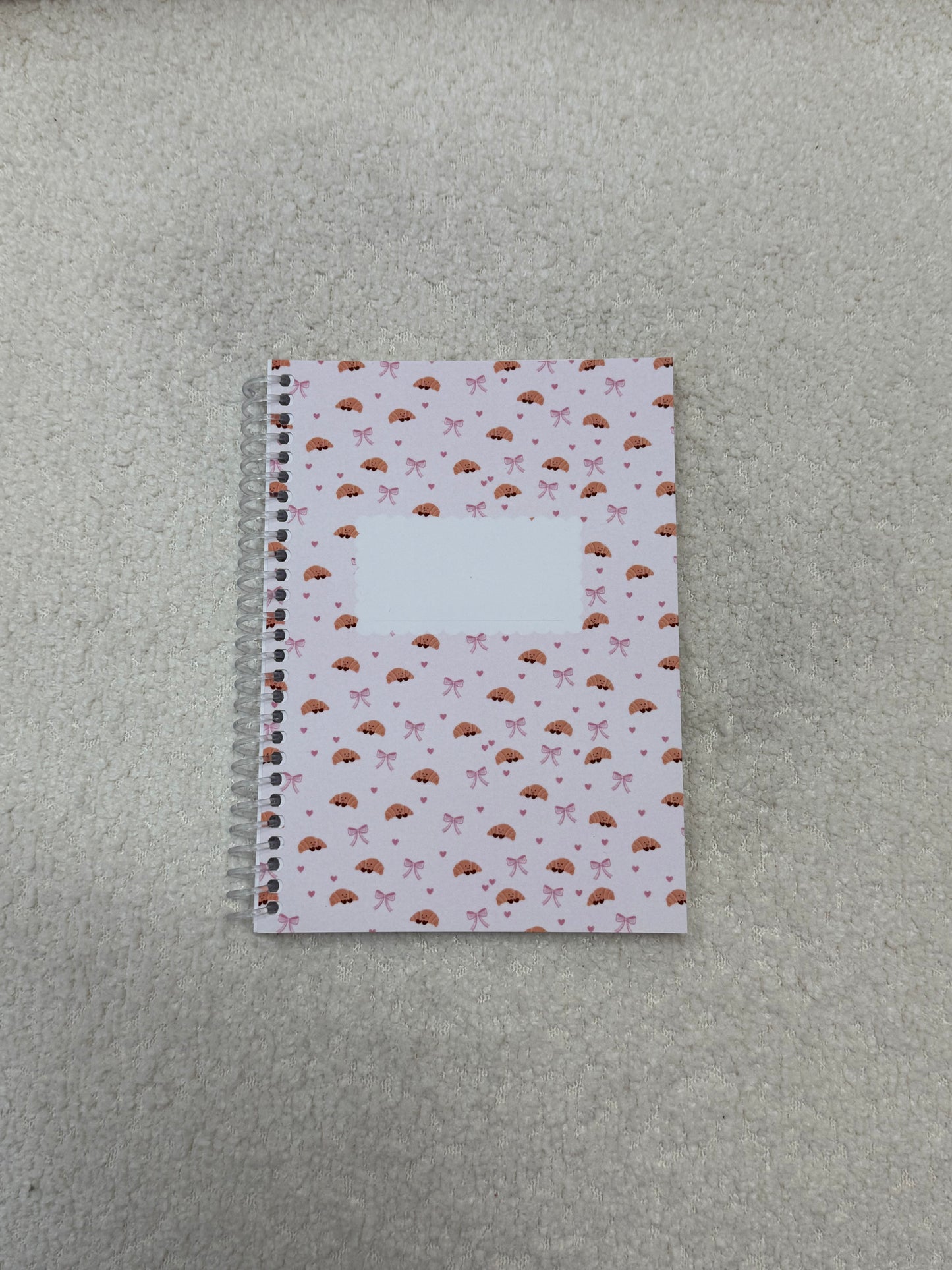 Mini cahier de notes | Croissants et boucles