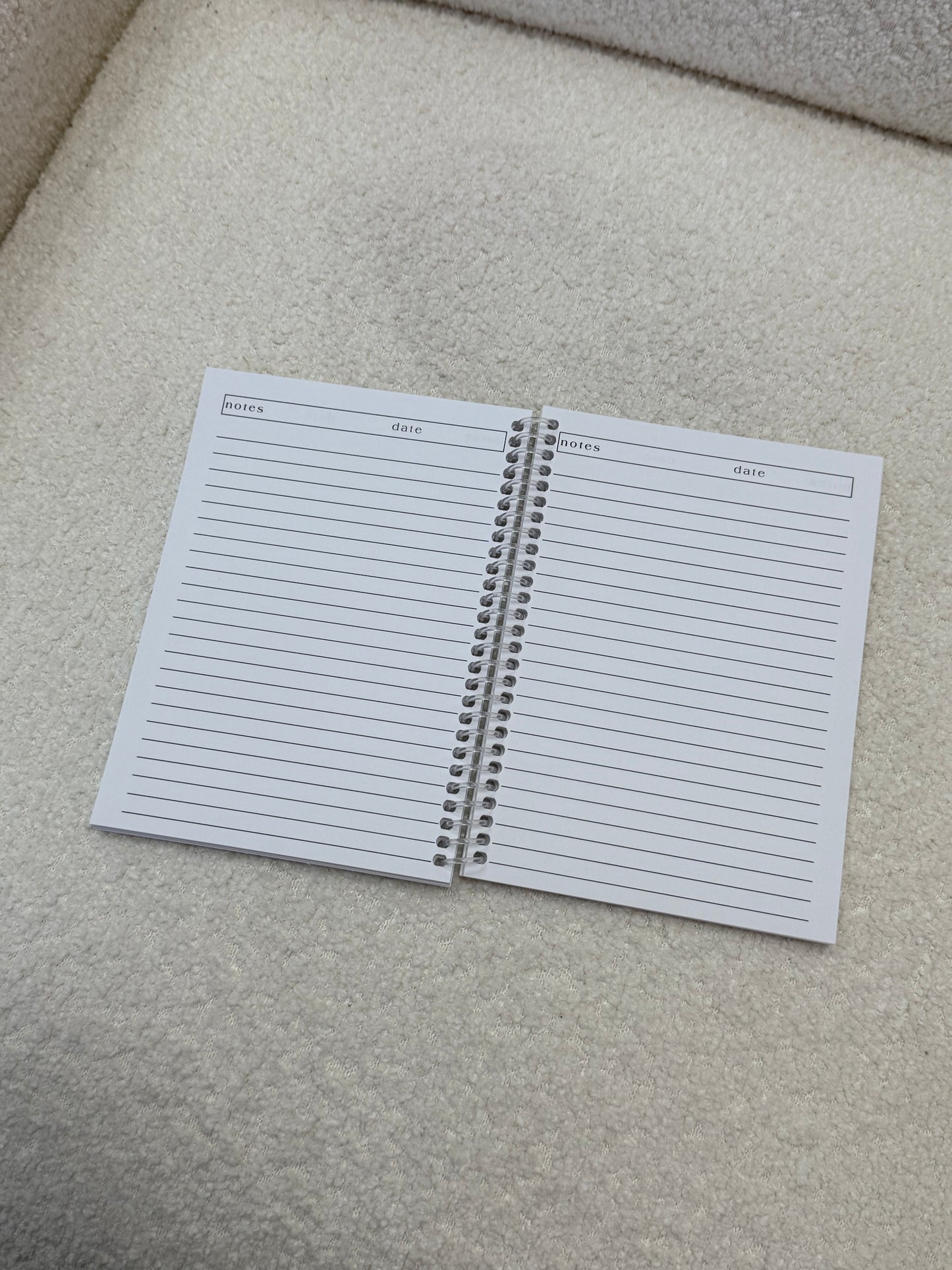 Mini cahier de notes | Bouquets de fleurs et boucles