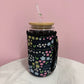 Manchon pour verre 16 oz | Avec poignée  | Affirmations positives florales