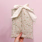 Pochette à livre ou liseuse | Fleurs neutres pâles
