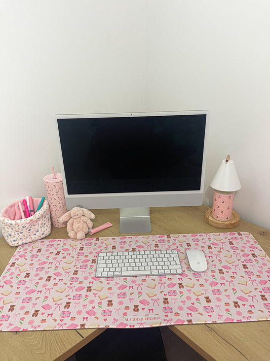 Tapis de bureau | Livres et coquette