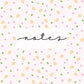 Cahier de notes | Citrons et fleurs roses