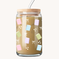 Verre 16 oz | Livres pastel et boucles