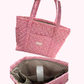 Sac | Fourre-tout 2.0 | Minis fleurs roses et brunes | Imperméable.
