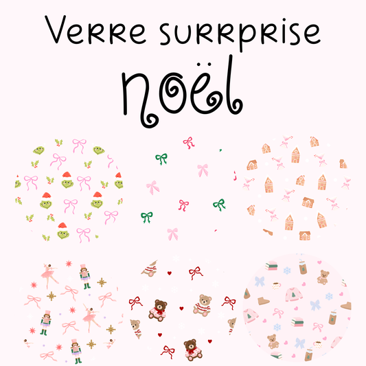 Verre surprise noël 16 oz